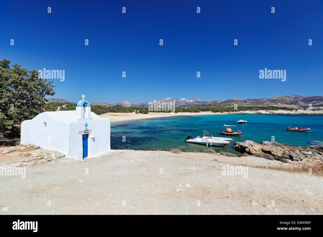 Der alyko Halbinsel Agios Georgios auf der Insel Naxos, Griechenland Stockfoto