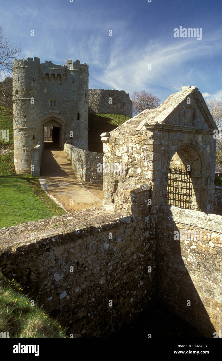 Carisbrooke Castle, Isle of Wight, Hampshire, England Stockfoto