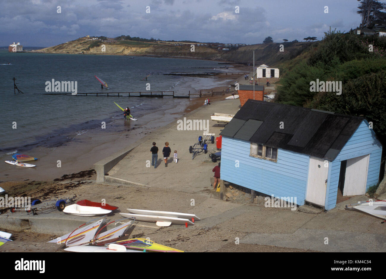 Colwell Bay, Isle of Wight, Hampshire, England Stockfoto