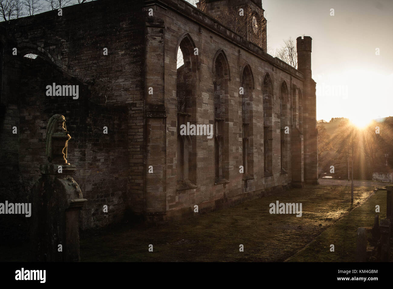 Hohe Kirche Ruine lennoxtown, Schottland Stockfoto