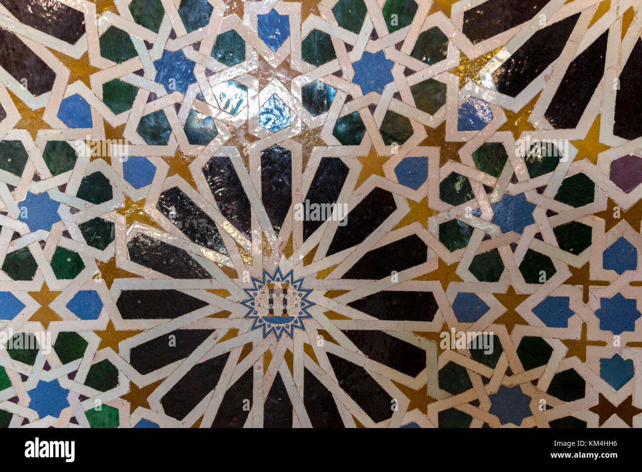 Wandfliesen, die Alhambra, Granada, Spanien Stockfoto