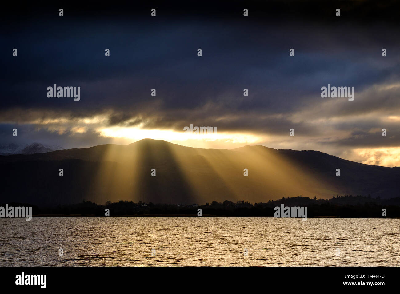 Morgenlicht über Dodd, Bassenthwaite See, den Lake District, Cumbria, Großbritannien Stockfoto