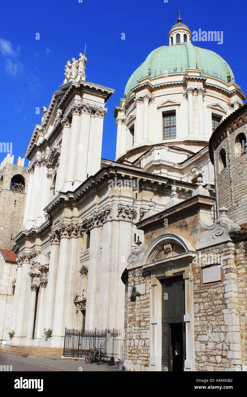 Der Duomo Vecchio oder Alte Kathedrale, Brescia, Italien. Brescia ist eine Stadt im Norden von Italien, in der Nähe des berühmten Gardasee entfernt. Stockfoto