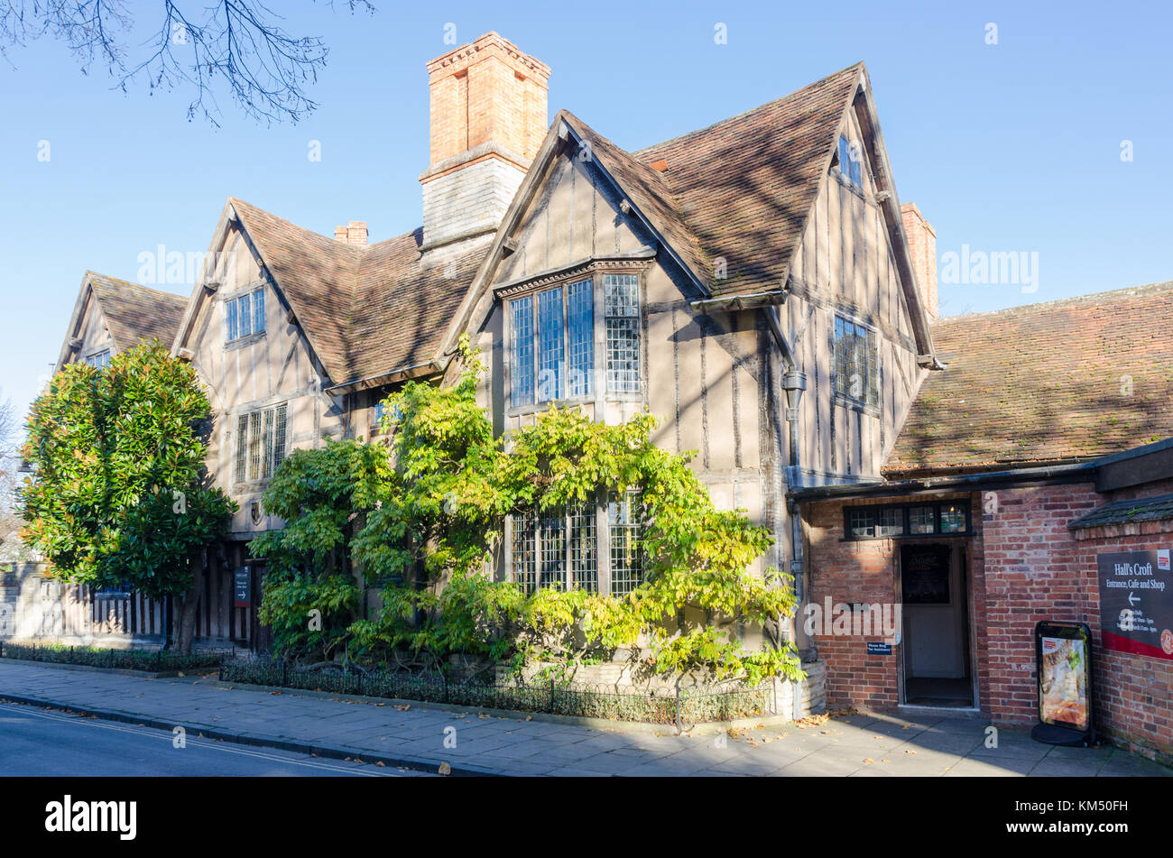 Hall's Croft in der Alten Stadt, Stratford-upon-Avon, der jakobinischen Haus von Shakespeare's Tochter Susanna Stockfoto