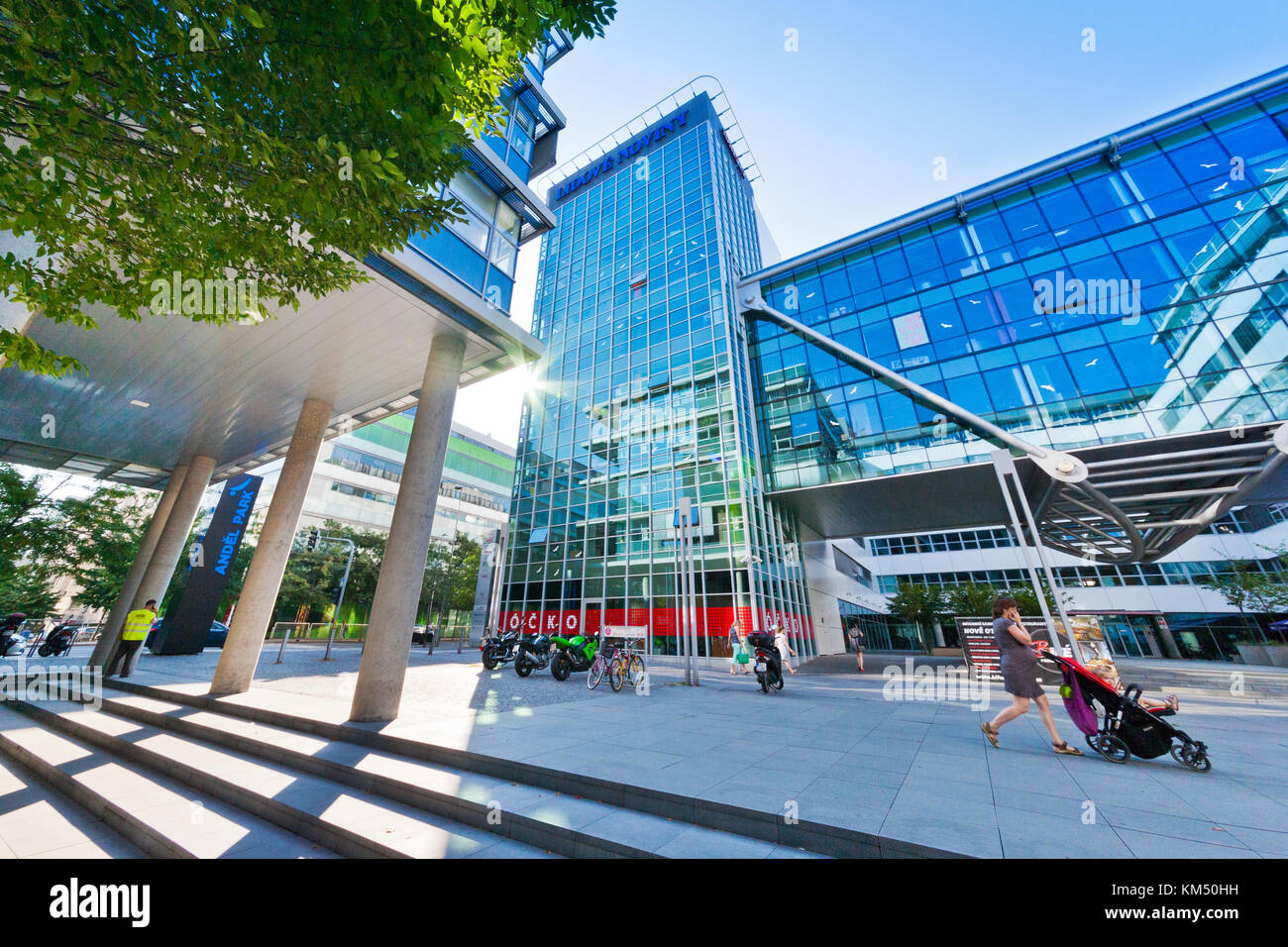 Andel Media Centrum - Andel Park, Karla Engrise, Andel, Smíchov, Praha, Česká republika Stockfoto