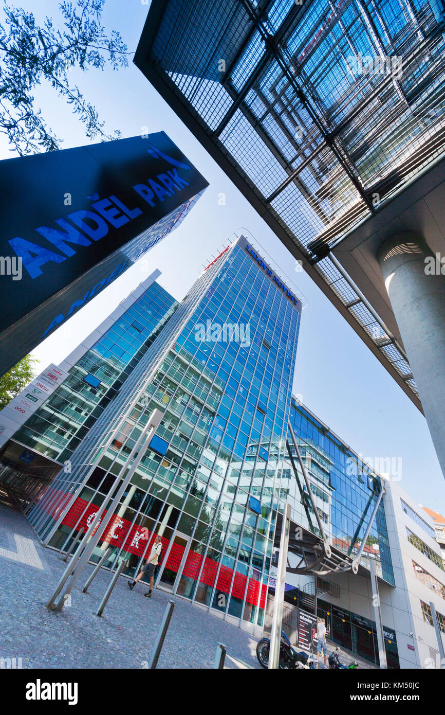 Andel Media Centrum - Andel Park, Karla Engrise, Andel, Smíchov, Praha, Česká republika Stockfoto
