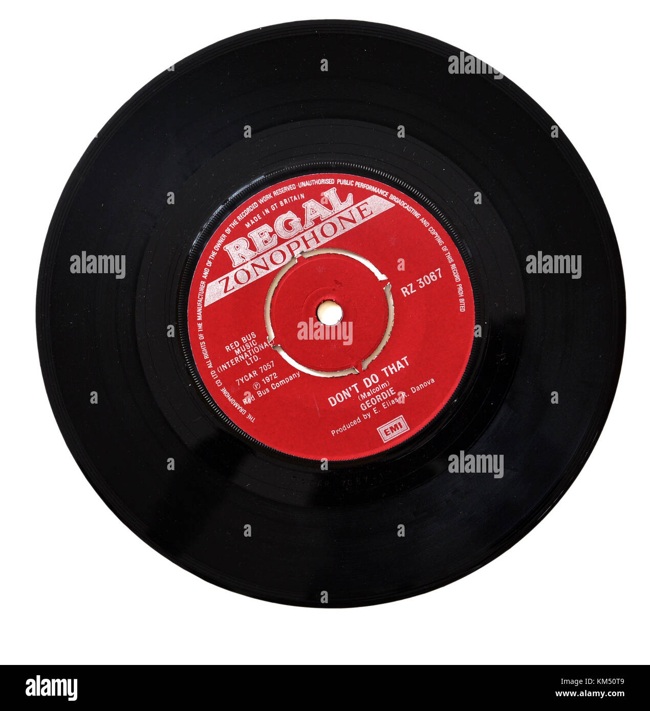 Geordie Nicht Tun, das sieben Zoll Single. Brian Johnson war der Sänger vor dem Gong zu globalen Ruhm mit AC/DC Stockfoto