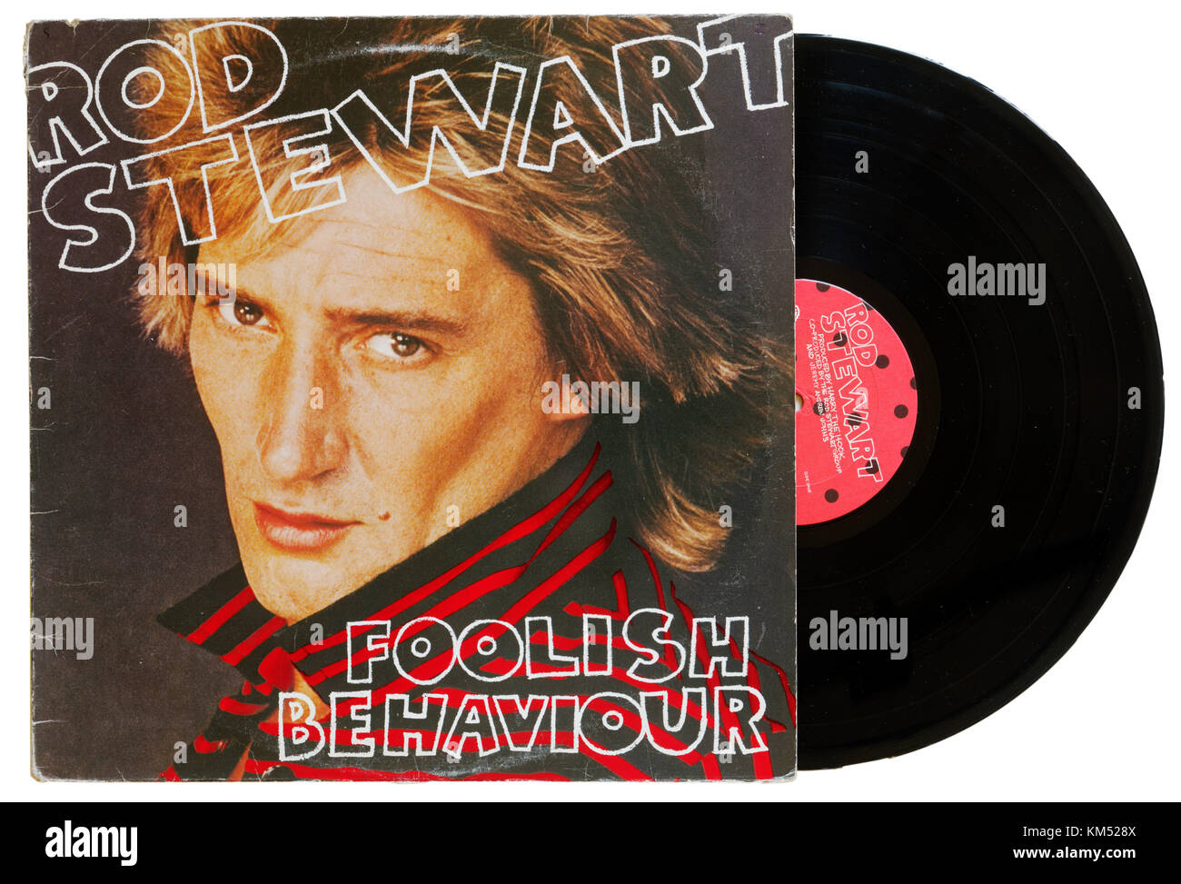 Rod Stewart töricht verhalten Album Stockfoto