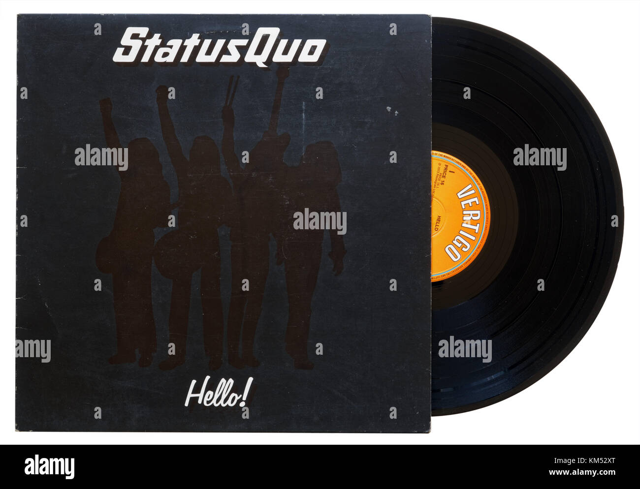 Status Quo Hello album Stockfoto