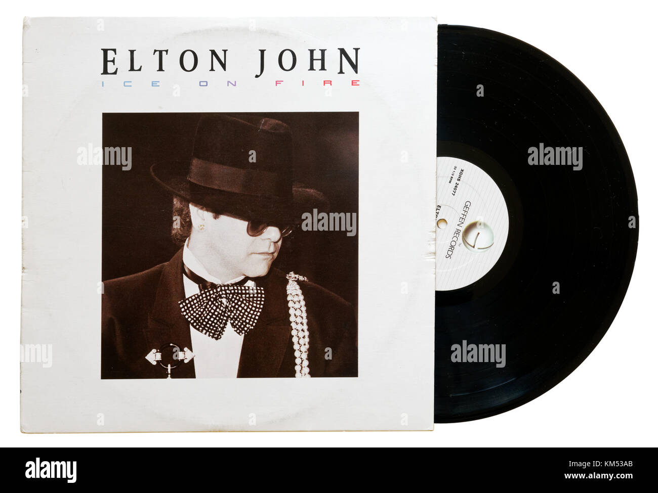 Elton John Ice on Fire album Stockfoto