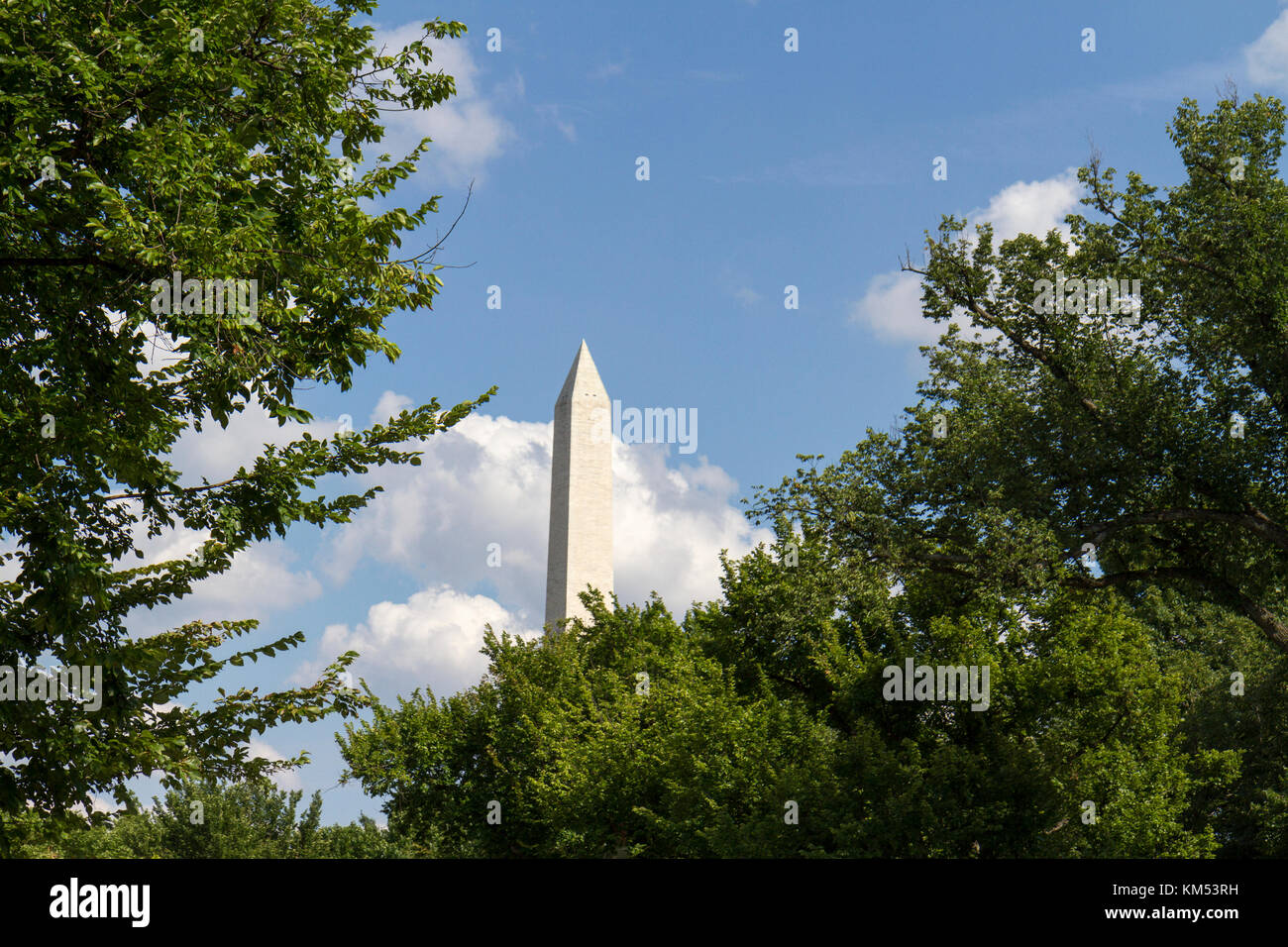Das Washington Monument, National Mall, Washington DC, USA. Stockfoto