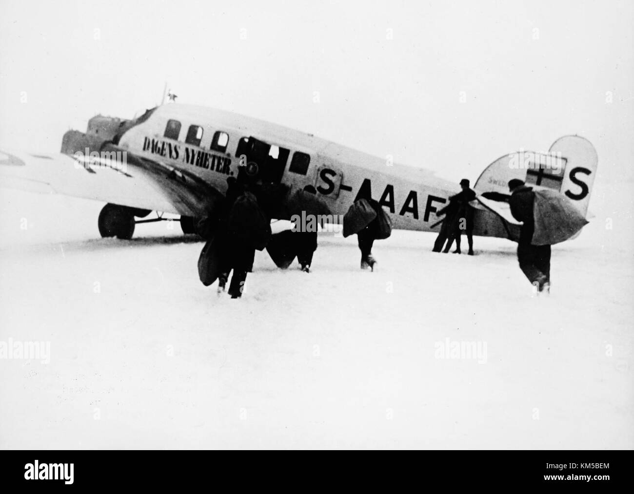 Die Junkers Ju G 23 (1) ist ein deutsches Transportflugzeug, das vor allem in den 1930er Jahren eingesetzt wurde Sie spielte eine Schlüsselrolle in der Luftfahrtgeschichte und war für ihre Konstruktion und Verwendung in Deutschland vor dem Zweiten Weltkrieg von Bedeutung. Stockfoto