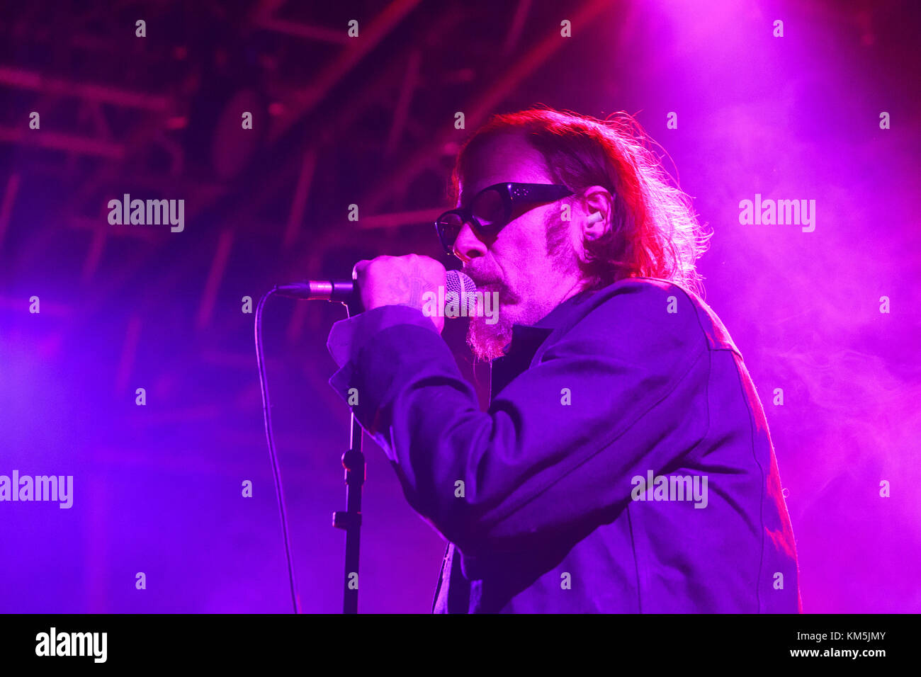 Edinburgh, Schottland, 4. Dezember 2017. Mark Lanegan Band führen Sie auf der Bühne des Flüssigkeiten in Edinburgh. Pako Mera/Alamy leben Nachrichten Stockfoto