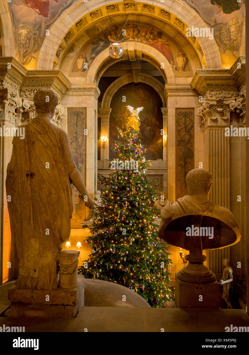 Castle Howard Uk 5 Dezember 2017 Engel Auf Hohe Weihnachten