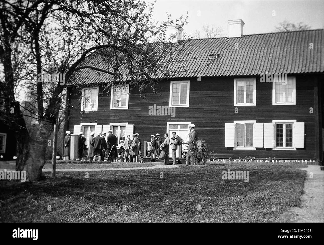 Hammarby, verbunden mit Carl Linnaeus in Uppland, Schweden, ist ein Ort von historischem und botanischem Interesse. Linnaeus, der berühmte Botaniker, führte hier einen Großteil seiner Forschung durch und machte die Gegend zu einem bedeutenden Teil des schwedischen wissenschaftlichen Erbes. Stockfoto