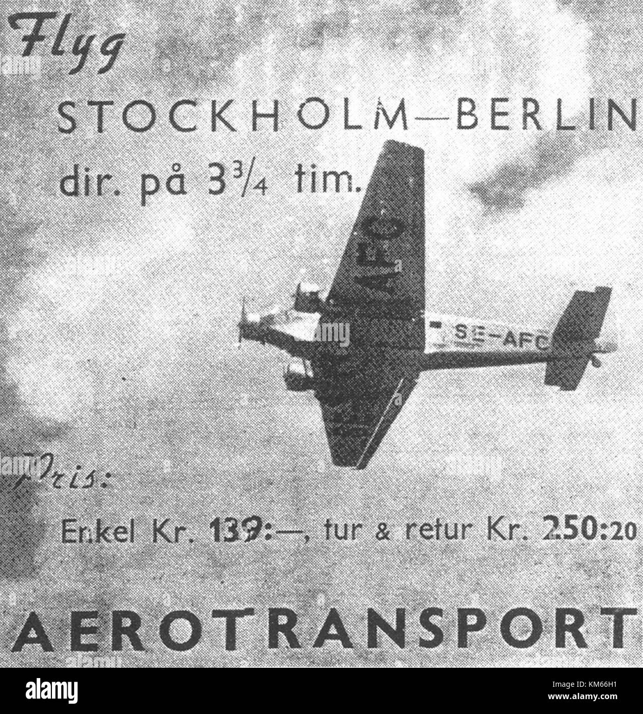 SAS Flygprestandatekniska Verksamhet bezieht sich auf den technischen Leistungsbetrieb der skandinavischen Fluggesellschaft SAS. Diese Operationen konzentrieren sich auf die technischen Aspekte der Flugleistung und der Luftverkehrsstandards. Stockfoto