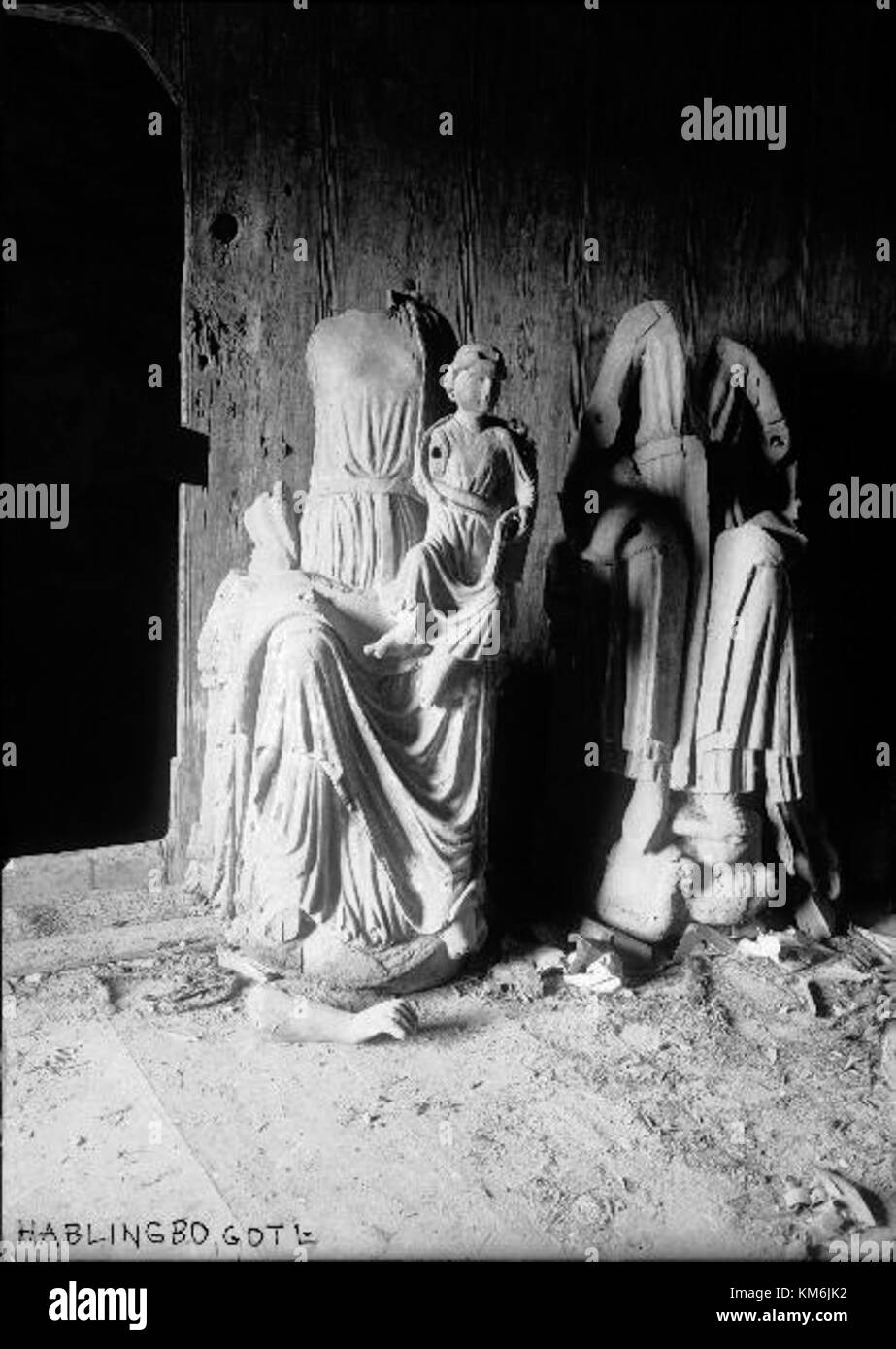 Foto der Hablingbo-Kirche auf Gotland, Schweden, dokumentiert durch das schwedische Nationaldenkmalamt. Stockfoto