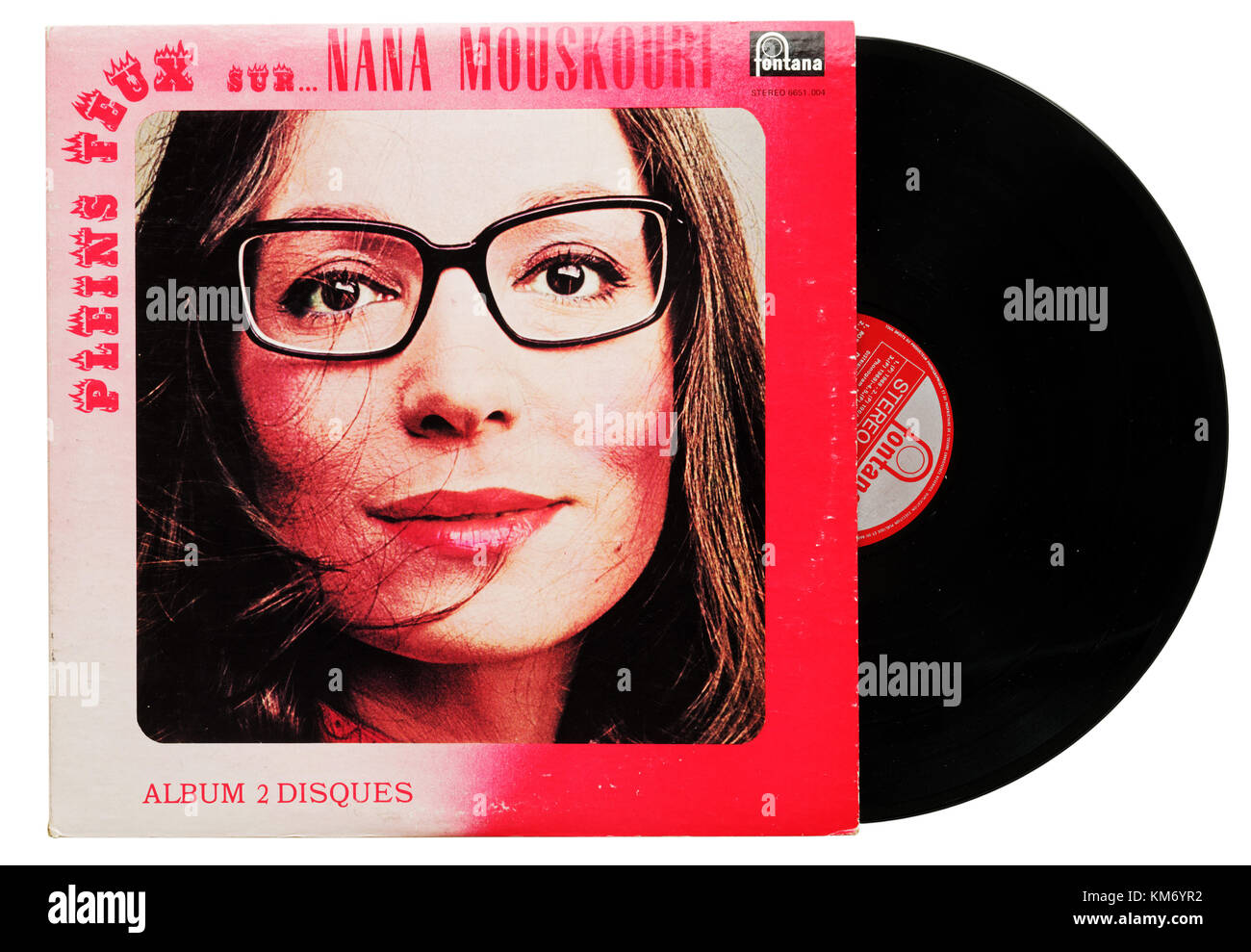 Nana Mouskouri Compilation Album Stockfoto