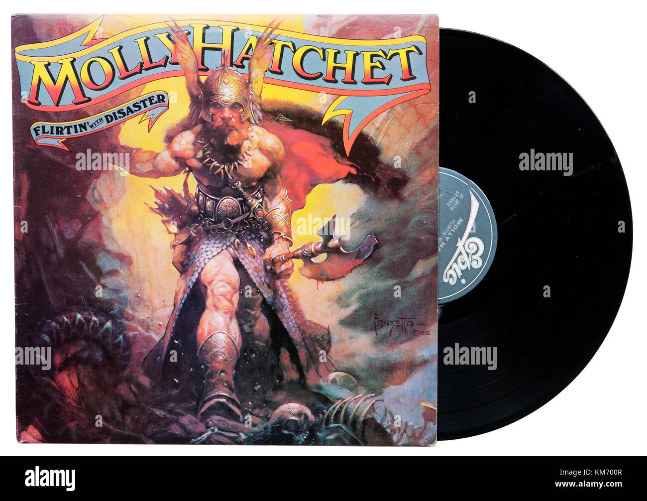 Molly Hatchet Flirtin' mit Disaster album Stockfoto