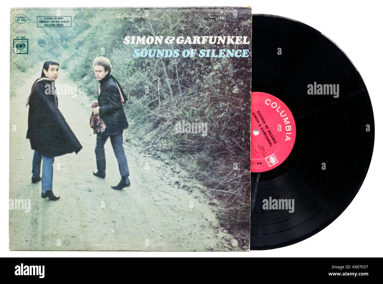 Simon und Garfunkel Sounds of Silence album Stockfoto