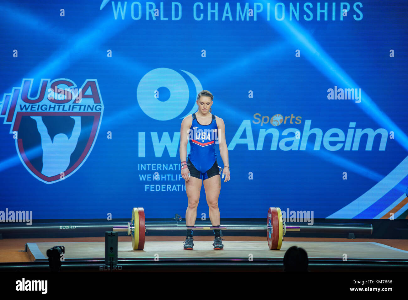 Anaheim, Nov 30: 2017 rogers Martha Ann in international weightlifting Federation World Championships am 30.November 2017 im Anaheim Convention Center, lo Stockfoto