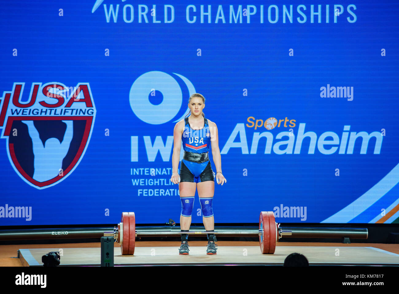 Anaheim, Nov 30: 2017 rogers Martha Ann in international weightlifting Federation World Championships am 30.November 2017 im Anaheim Convention Center, lo Stockfoto