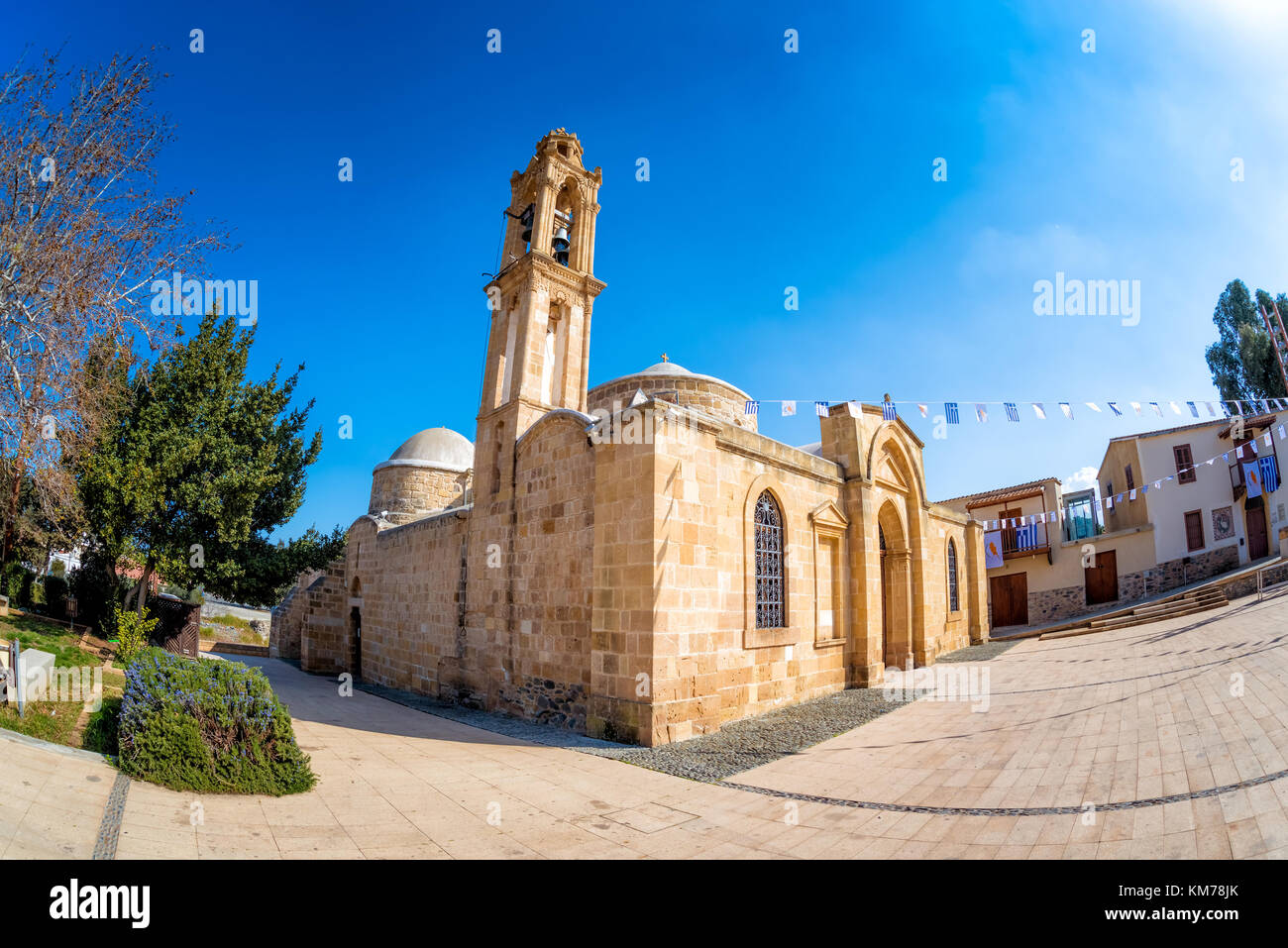 Apostel varnavas Kirche. peristerona Dorf, Zypern. Stockfoto