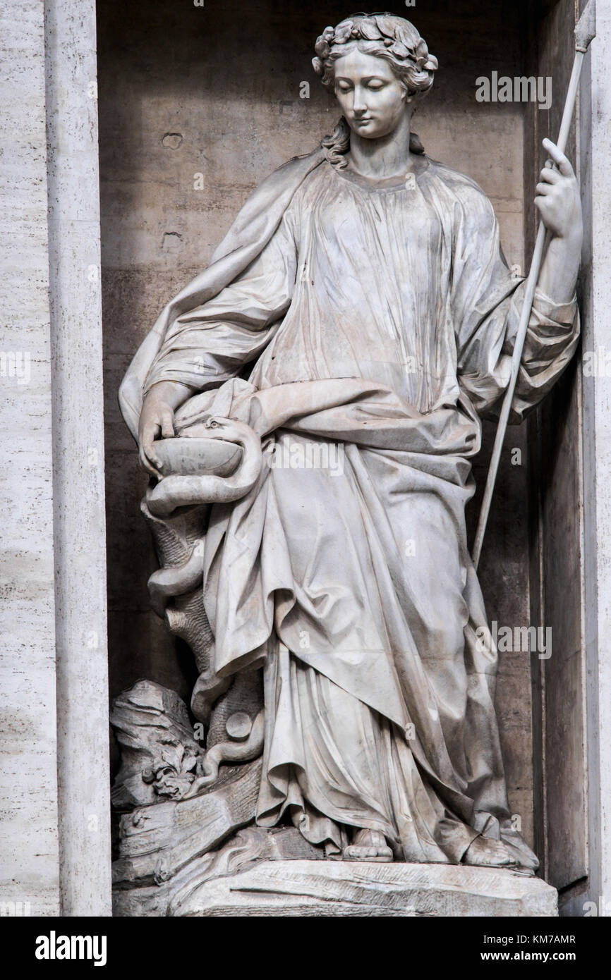 Statue des Salubrity in den Trevi-brunnen. Rom Stockfoto