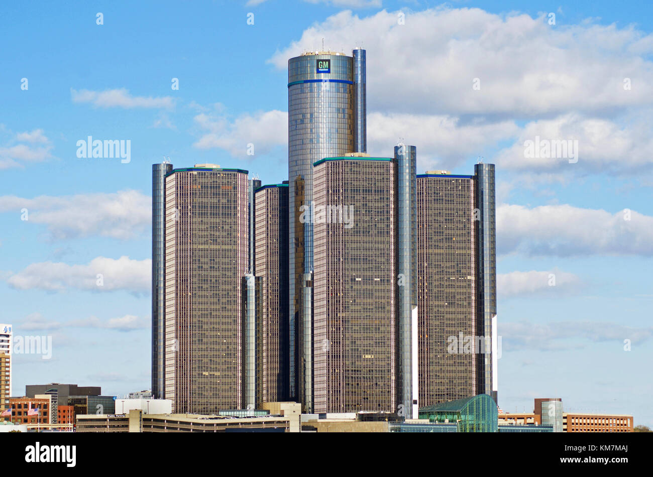 General Motors World Headquarters in Detroit, Michigan Stockfoto