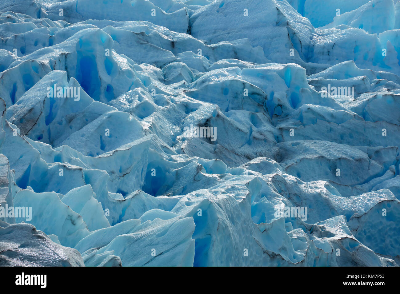 Der Gletscher Perito Moreno, Parque Nacional Los Glaciares (World Heritage Area), Patagonien, Argentinien, Südamerika Stockfoto