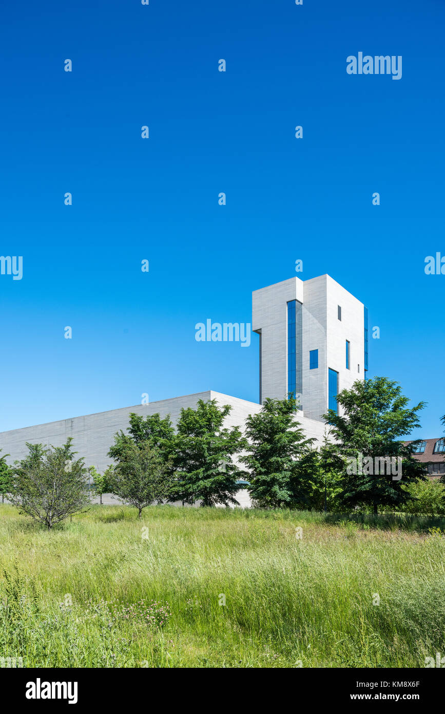 Äußere des Logan Center an der Universität von Chicago Stockfoto