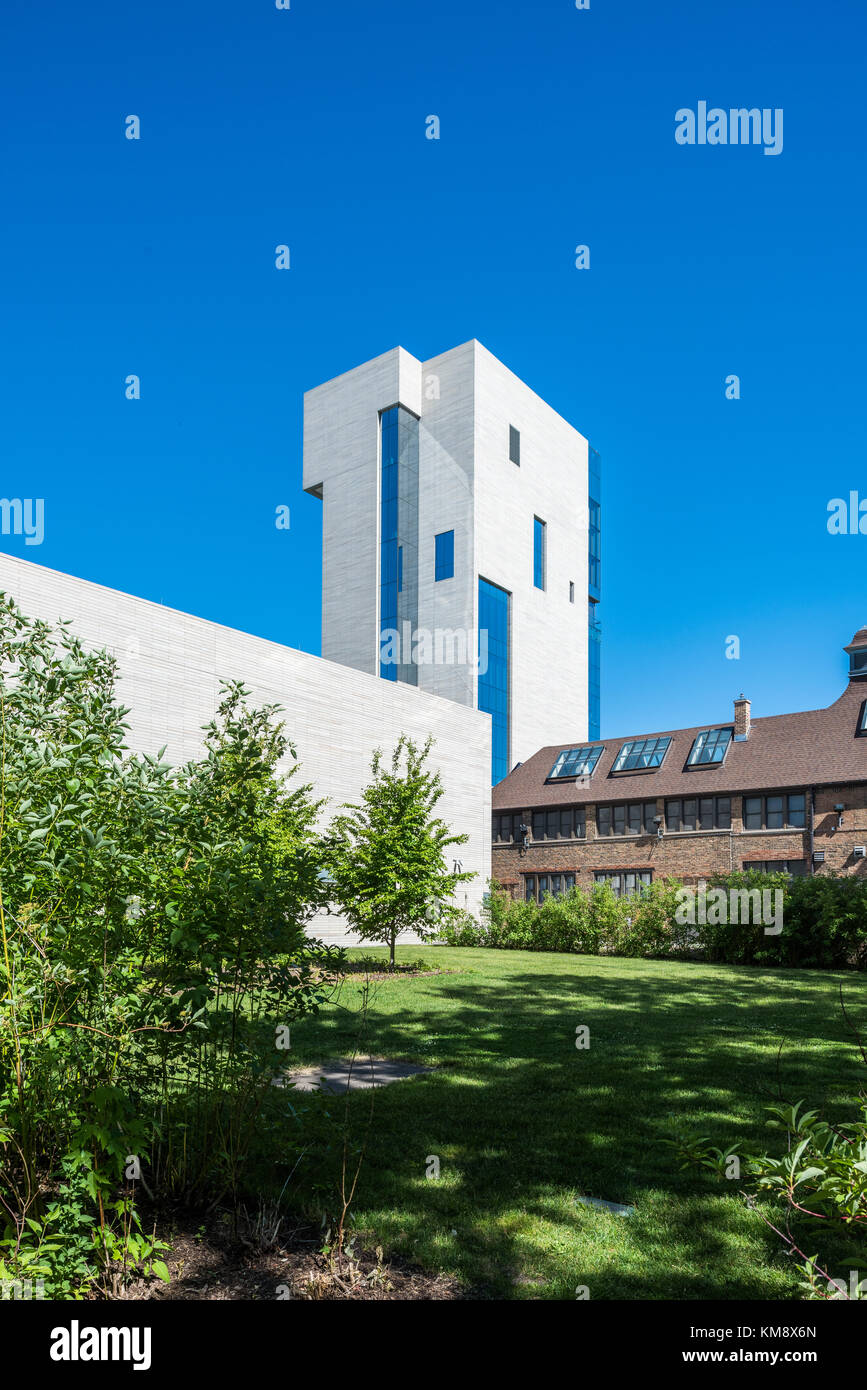 Äußere des Logan Center an der Universität von Chicago Stockfoto