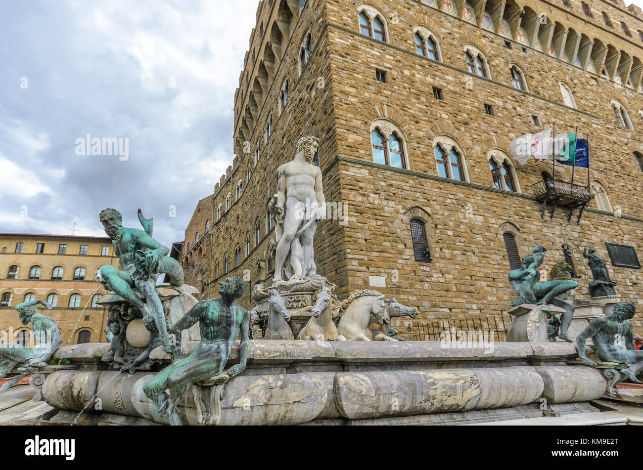 Brunnen, Florenz, Toskana, Italien Stockfoto