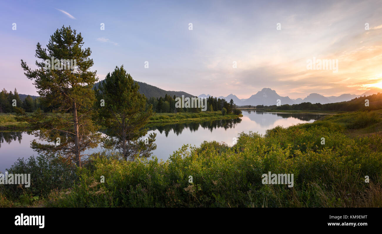 Oxbow Bend, Grand Teton National Park, Wyoming, Usa Stockfoto