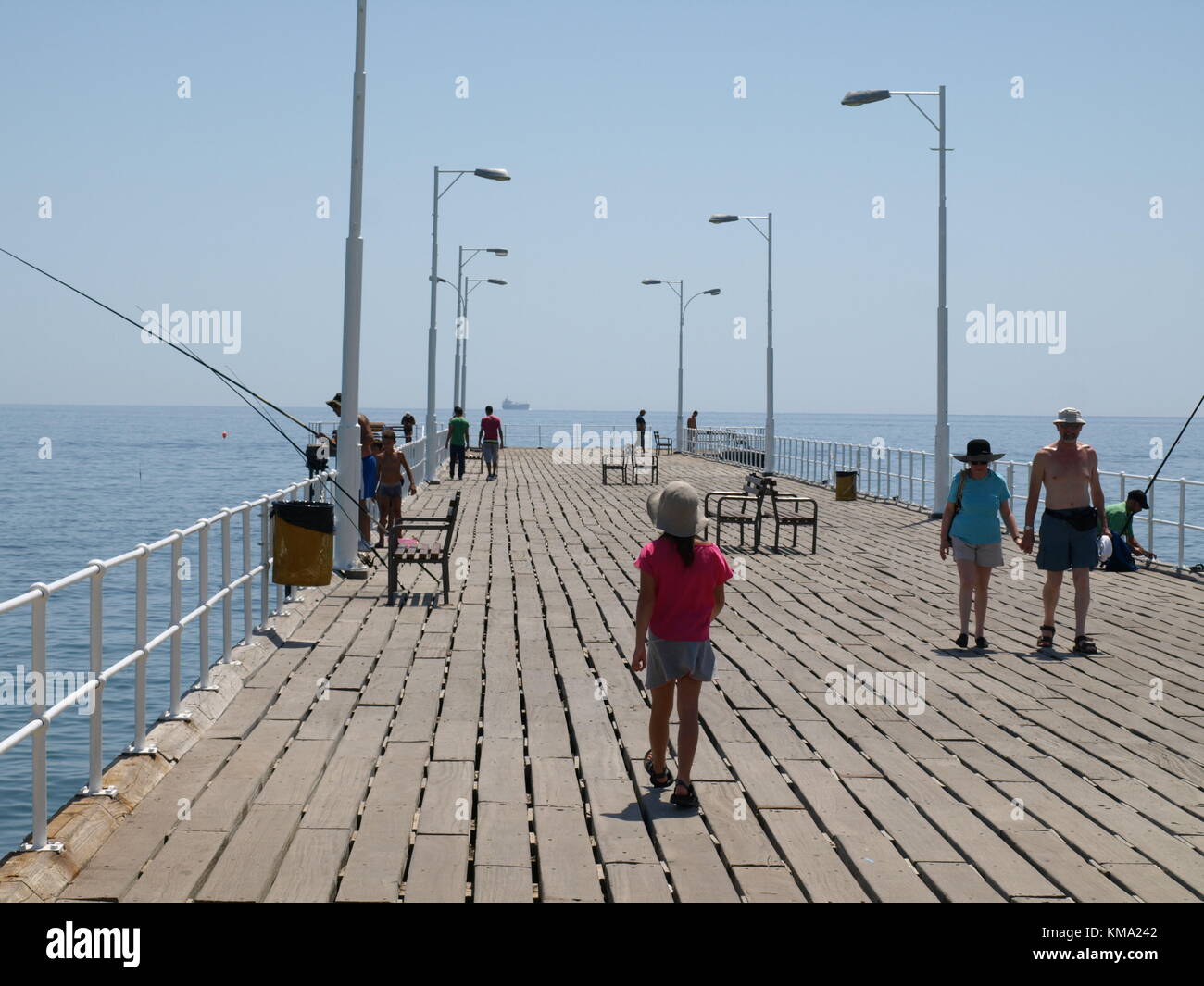 Sightseeing auf einem Familienausflug nach Zypern Stockfoto