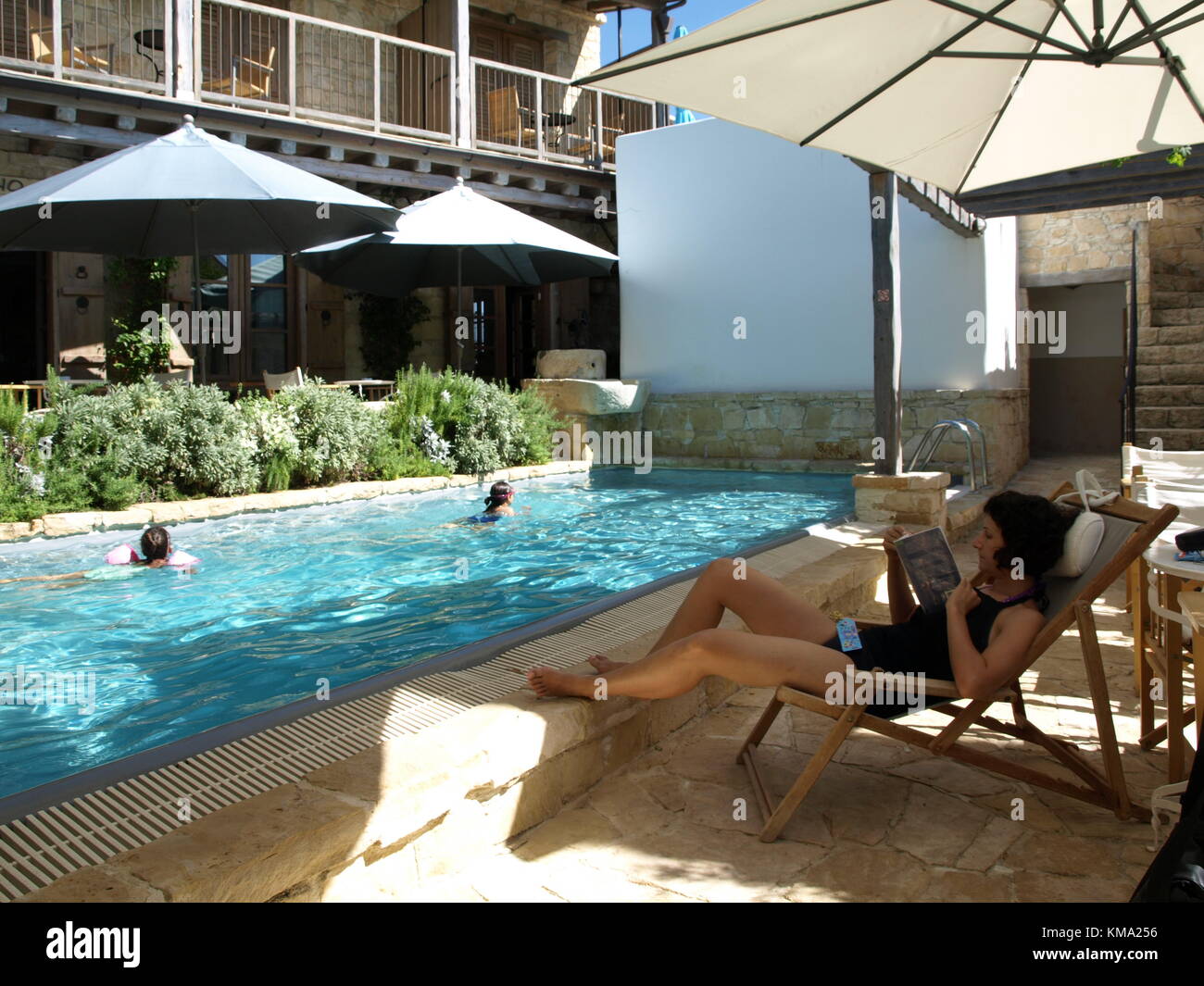 Sightseeing auf einem Familienausflug nach Zypern Stockfoto