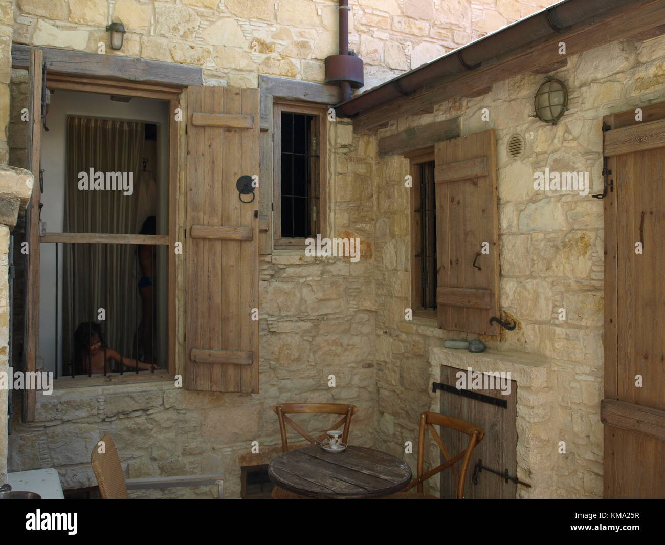 Sightseeing auf einem Familienausflug nach Zypern Stockfoto