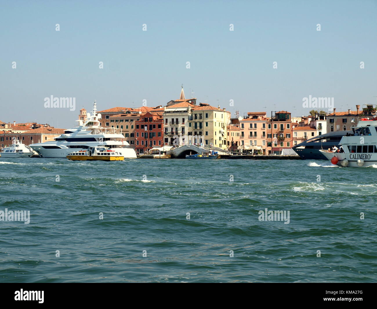 Sightseeing auf einem Familienausflug nach Italien Stockfoto