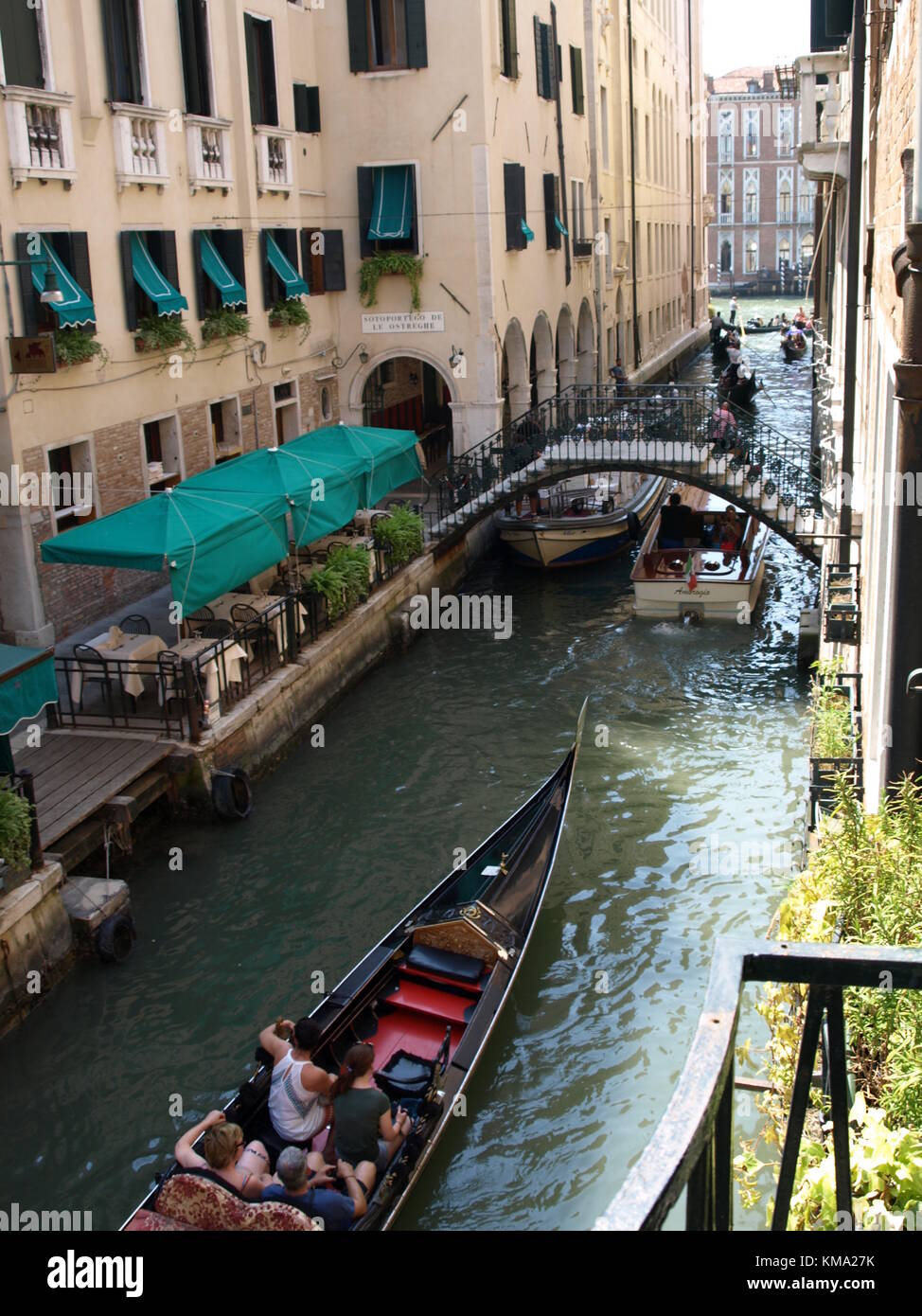 Sightseeing auf einem Familienausflug nach Italien Stockfoto