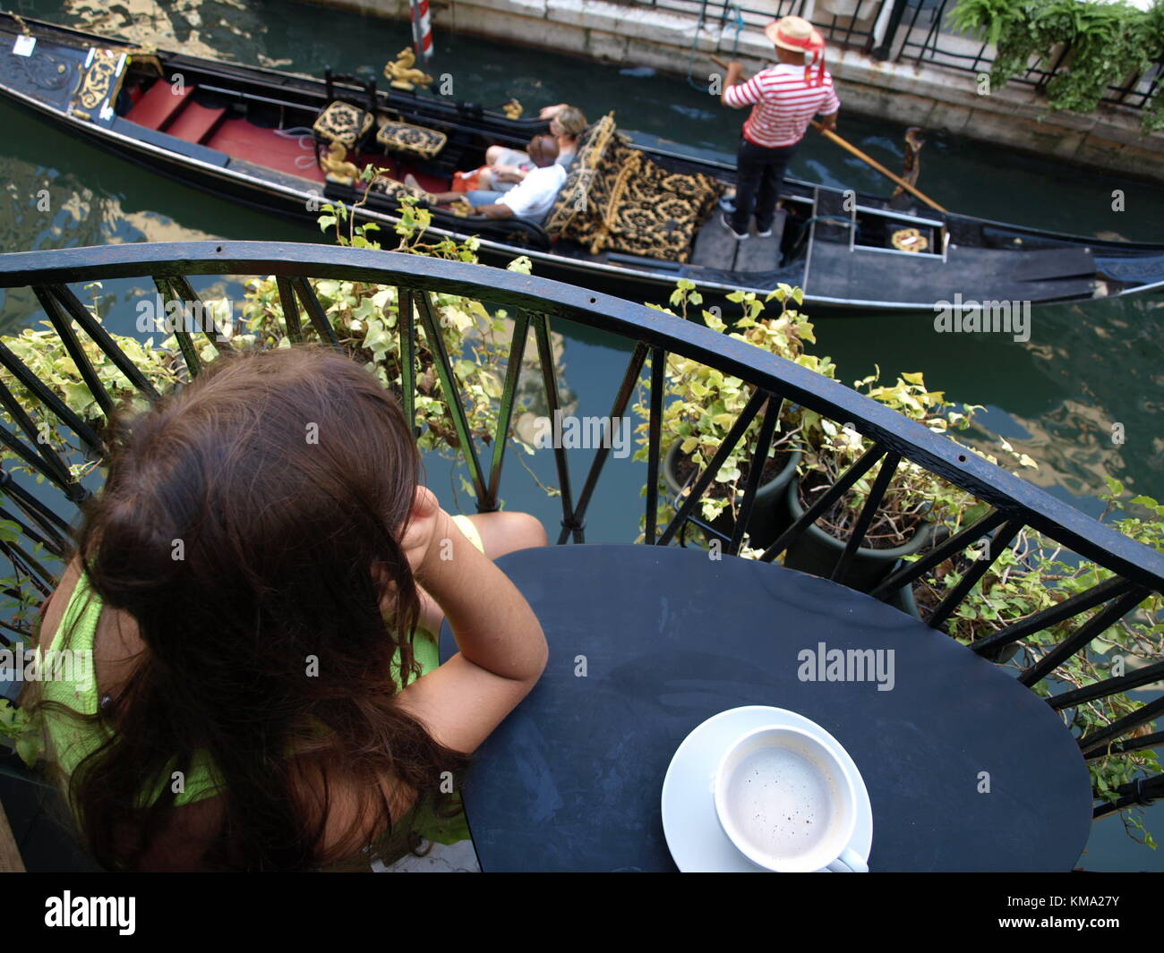 Sightseeing auf einem Familienausflug nach Italien Stockfoto