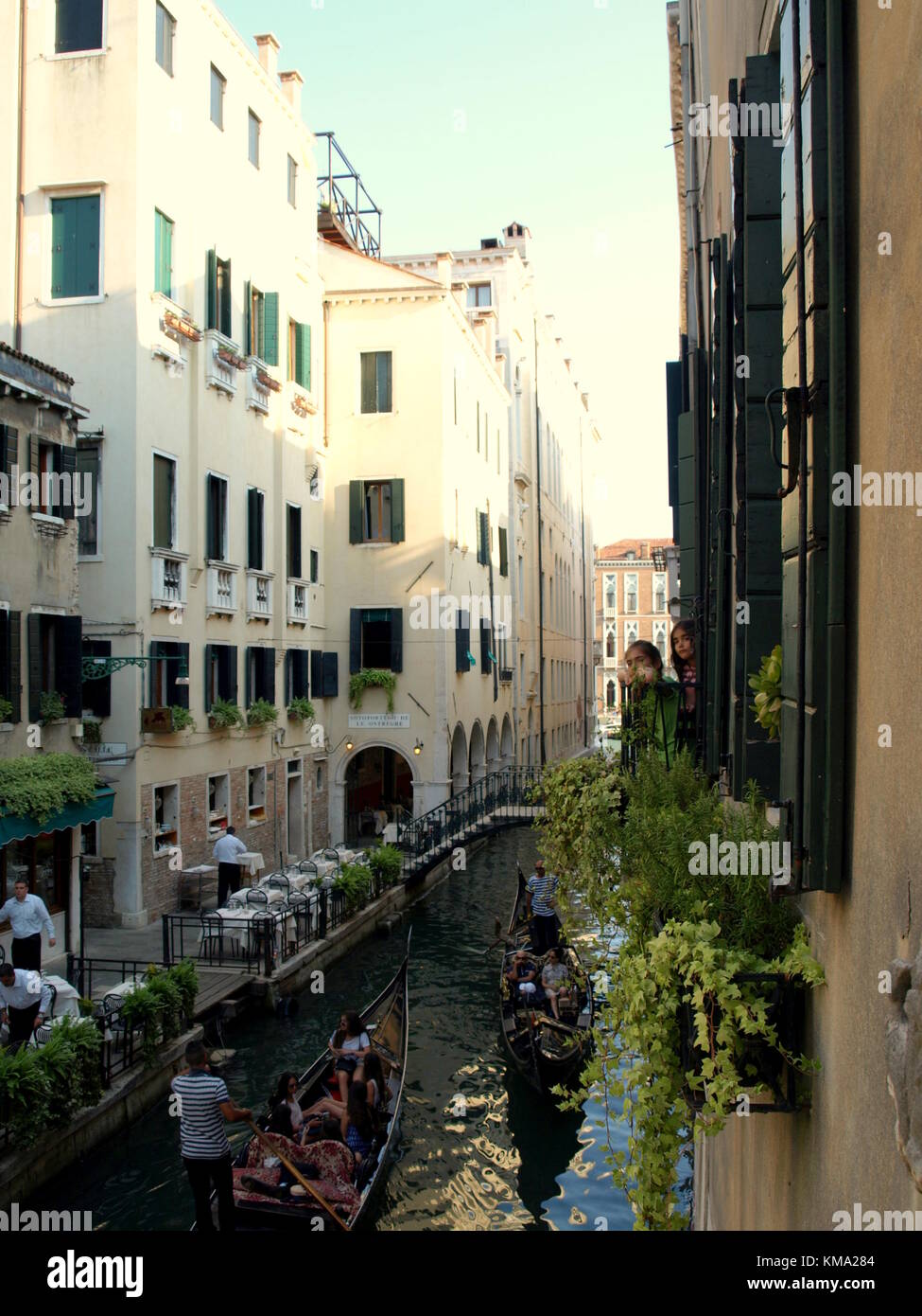 Sightseeing auf einem Familienausflug nach Italien Stockfoto