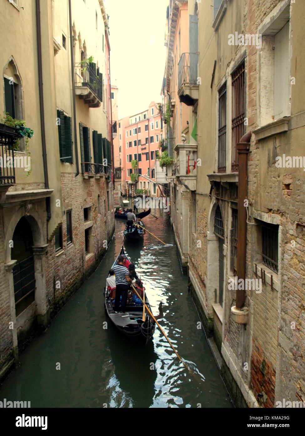 Sightseeing auf einem Familienausflug nach Italien Stockfoto