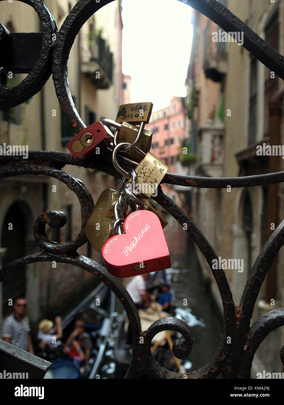 Sightseeing auf einem Familienausflug nach Italien Stockfoto