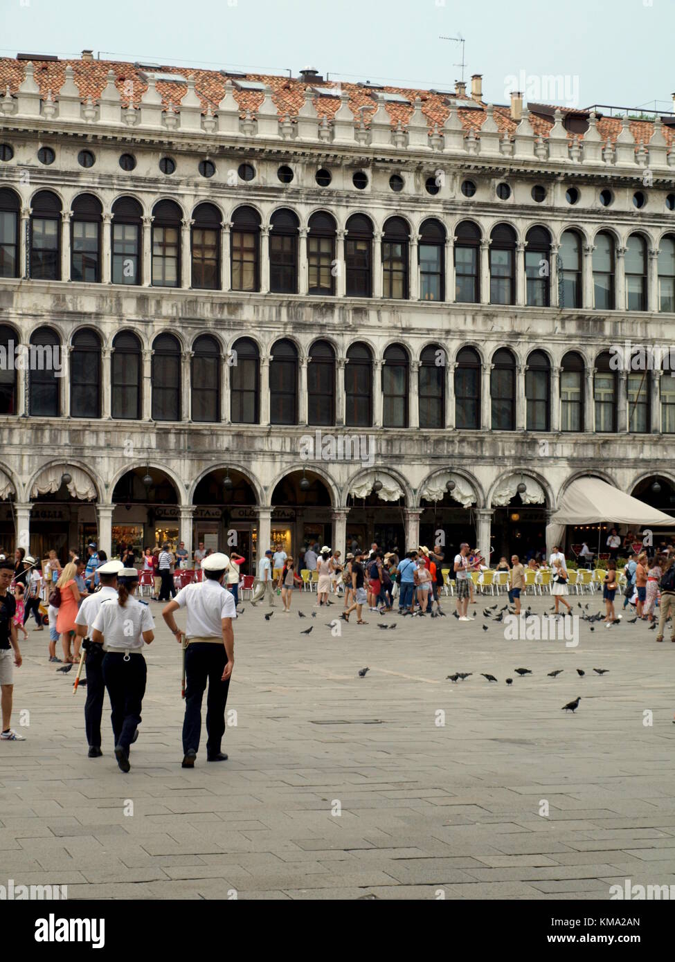 Sightseeing auf einem Familienausflug nach Italien Stockfoto