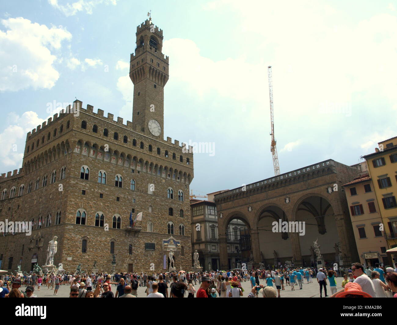 Sightseeing auf einem Familienausflug nach Italien Stockfoto