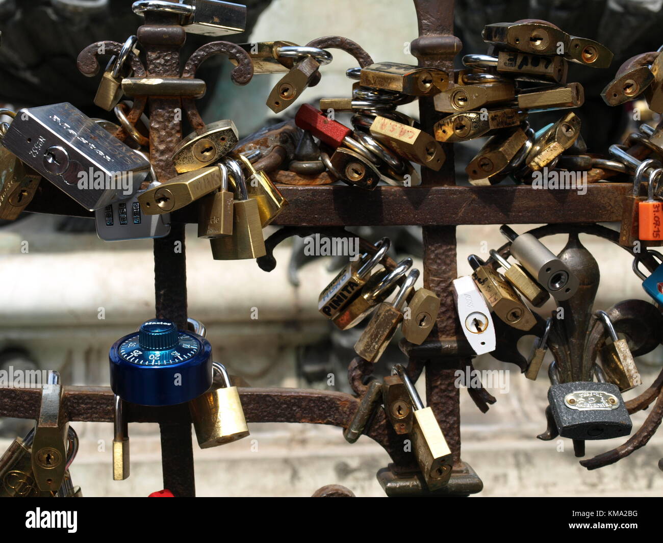 Sightseeing auf einem Familienausflug nach Italien Stockfoto