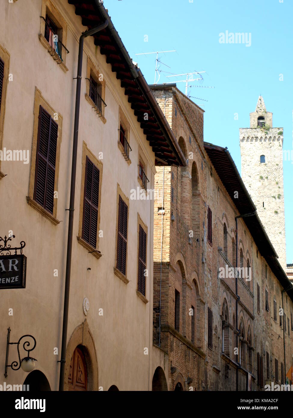 Sightseeing auf einem Familienausflug nach Italien Stockfoto