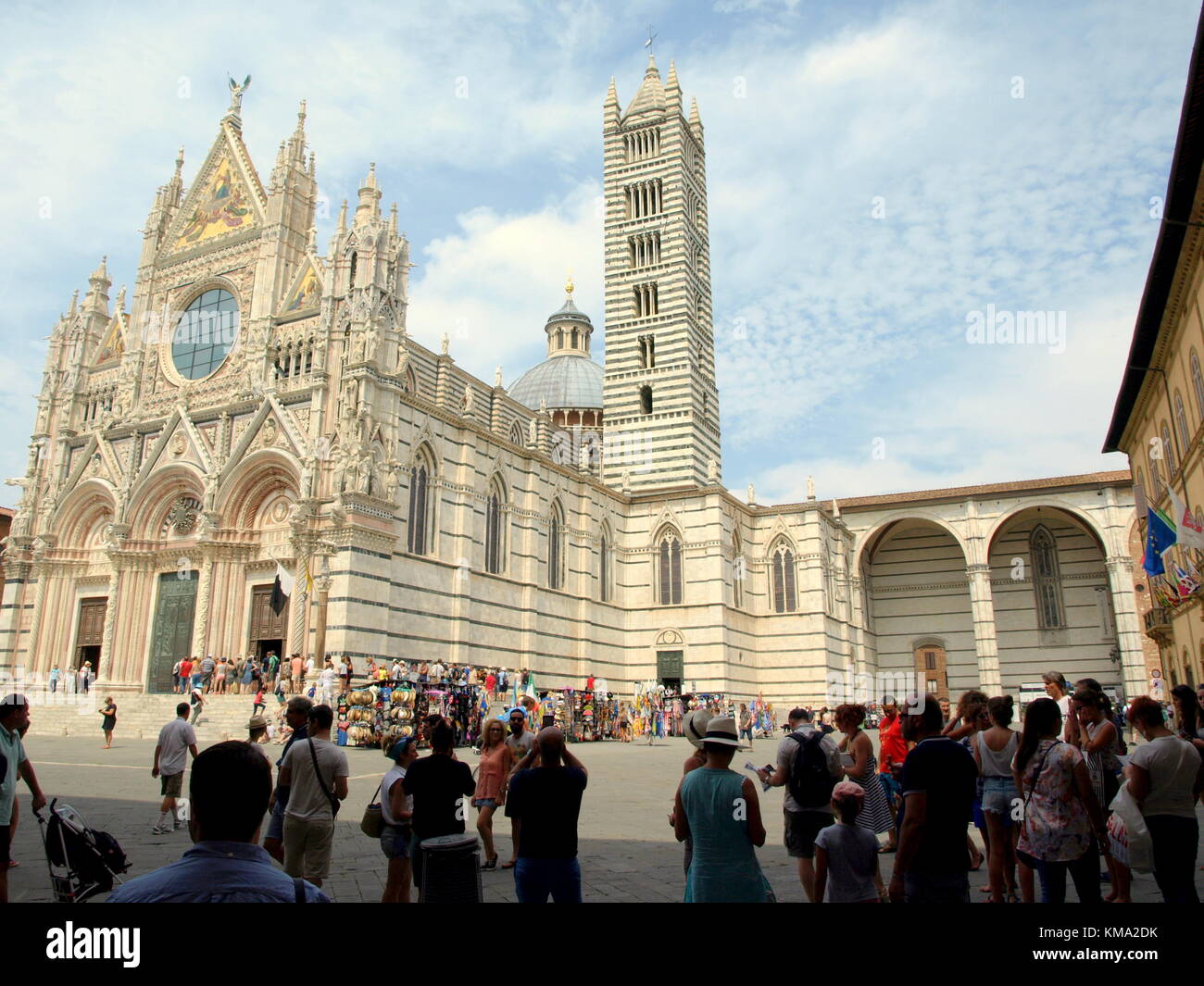 Sightseeing auf einem Familienausflug nach Italien Stockfoto
