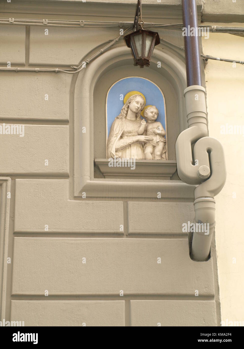 Sightseeing auf einem Familienausflug nach Italien Stockfoto