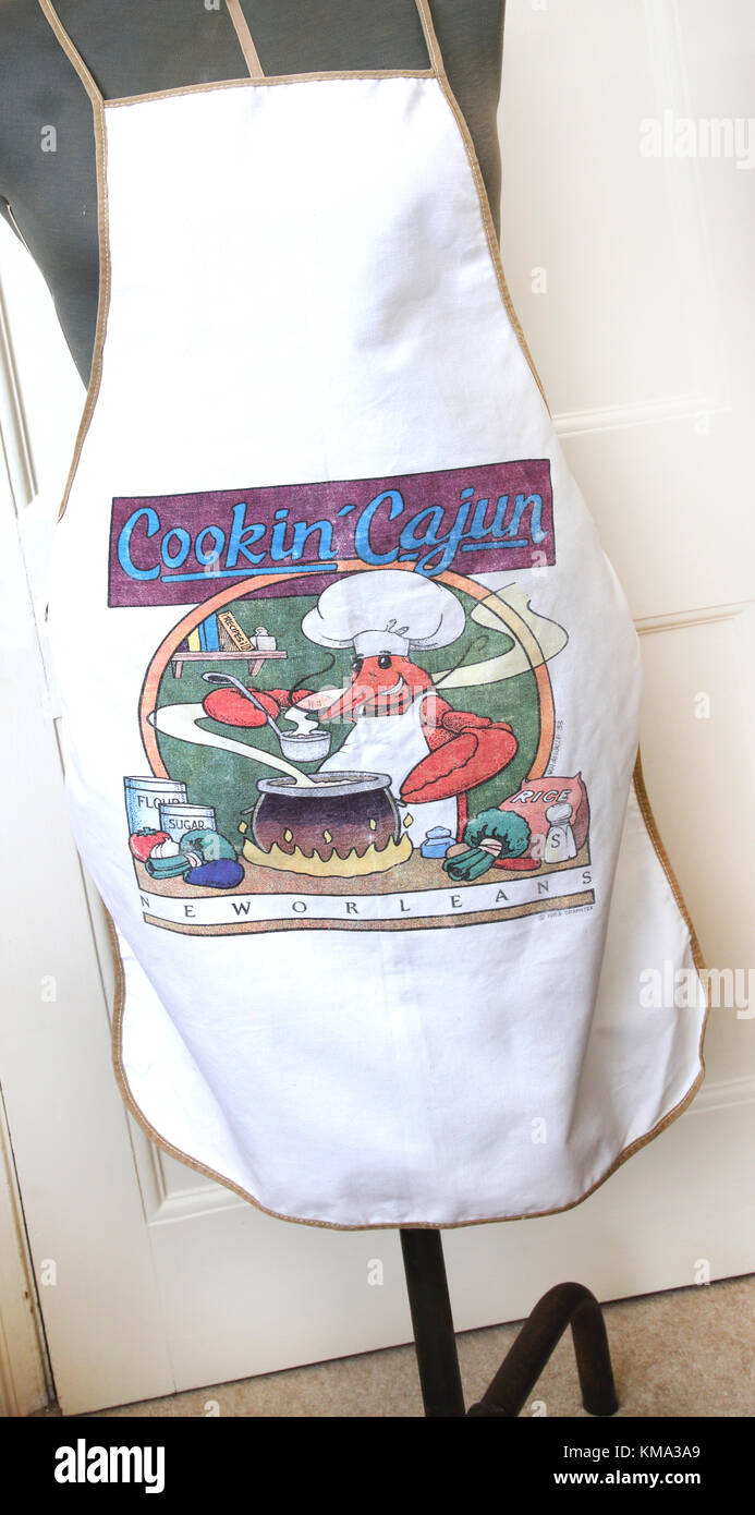 Cookin' Cajun New Orleans Schürze Stockfoto